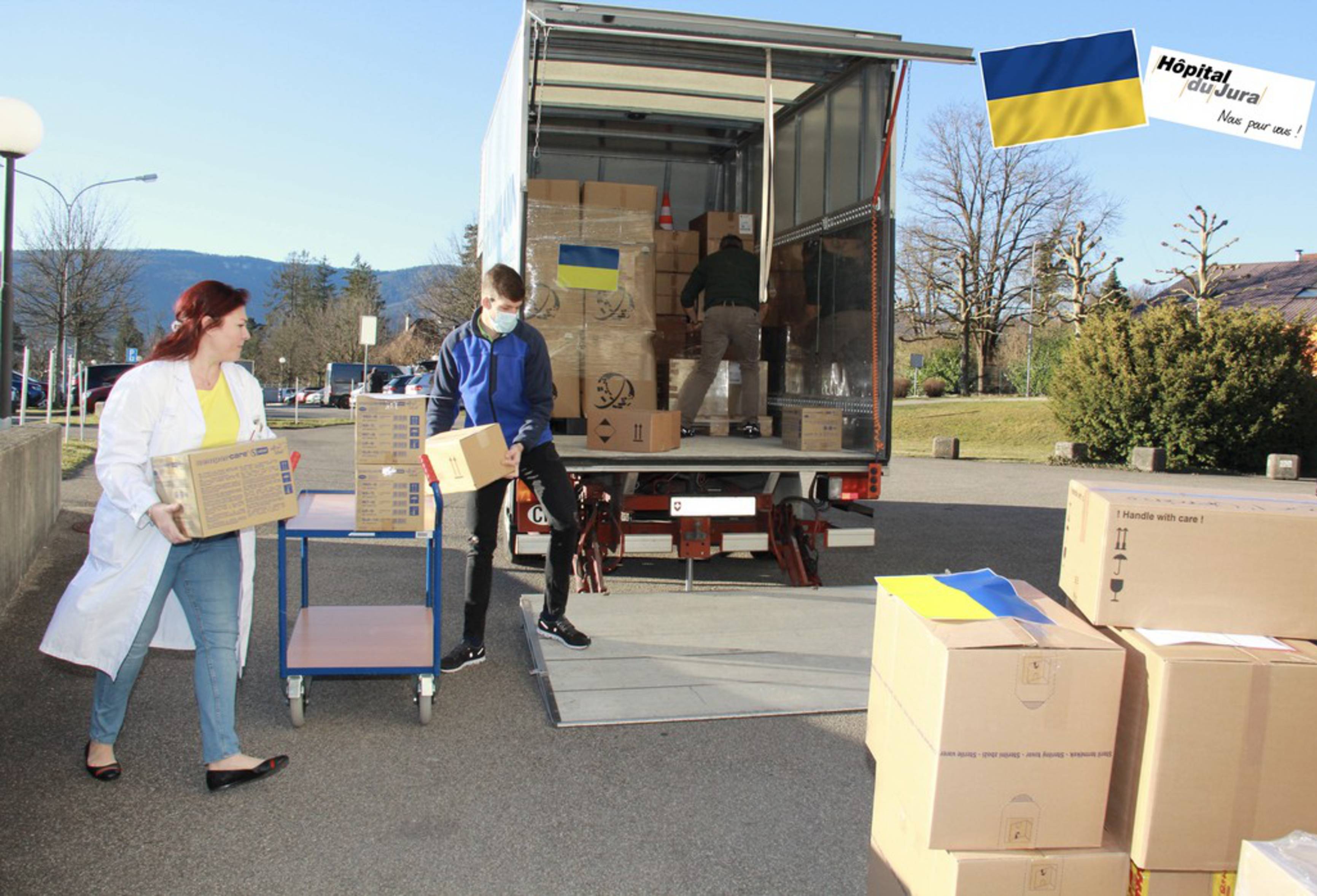 Du matériel médical pour soutenir la population ukrainienne
