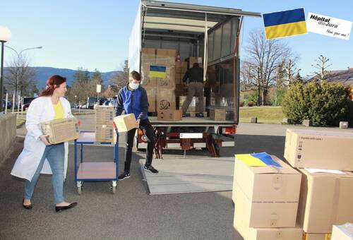 Du matériel médical pour soutenir la population ukrainienne