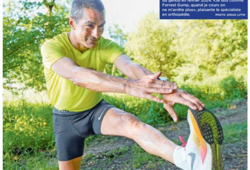 Page Magazine SANTÉ : courir à nouveau avec un genou tout neuf