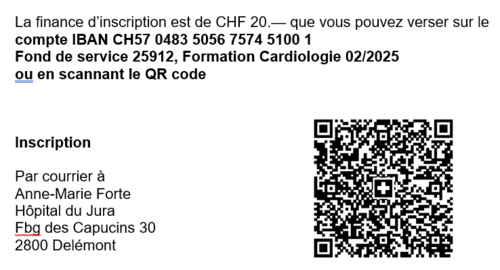 Paiement cardio 2025