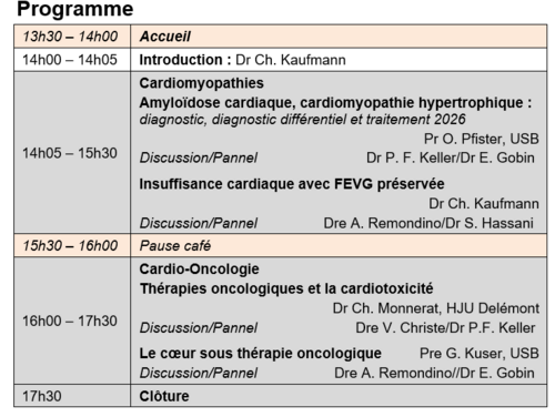 Programme formation cardiologie