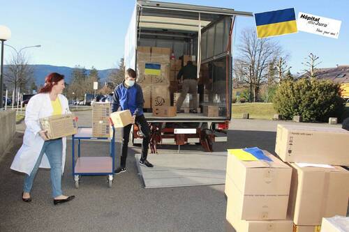 Don de matériel médical pour l'Ukraine