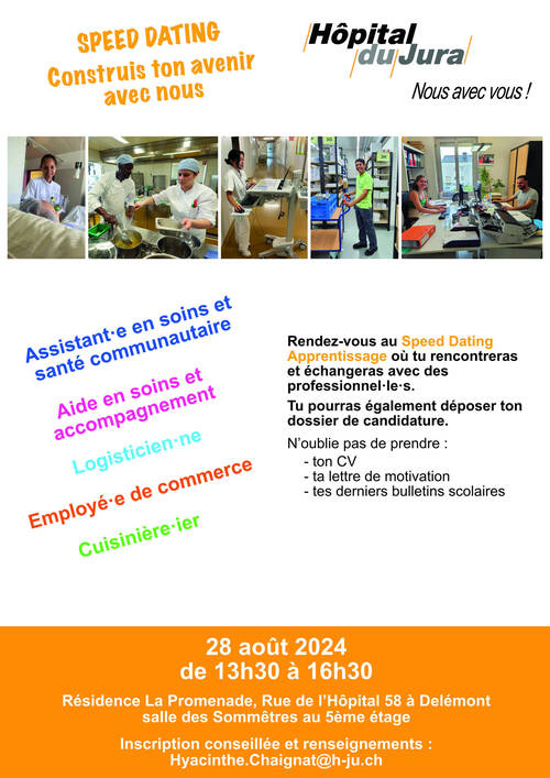 H-JU AFFICHE SPEED DATING 2024